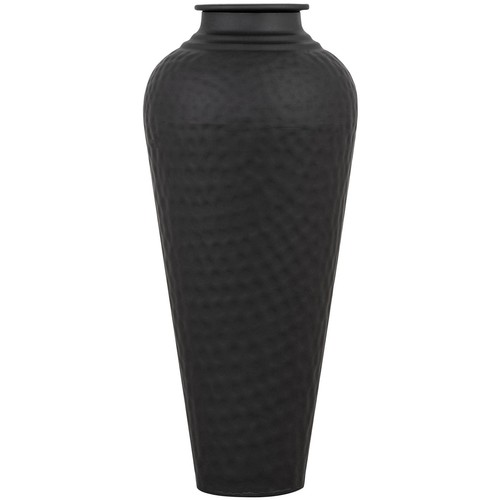 41cm matt black hammered - hammered, vase
