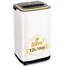 Devoko 12L/Day Dehumidifier for Home - Automatic Humidity Sensor & Display