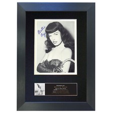 BETTIE PAGE Mounted Signed