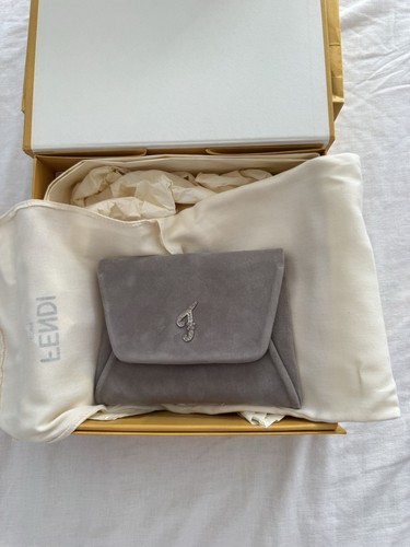 Fendi archive grey suede - fendi,