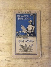 Ordnance Survey Map East Anglia 1/4" to 1 mile Sheet 9A.