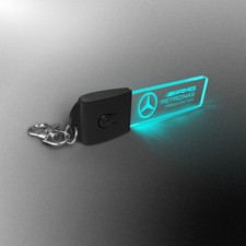 Mercedes AMG F1 LED Light Keyring / Keychain-7 Colours-Formula One Team-Car Logo