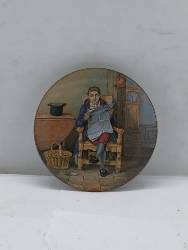 Old prattware pot lid - prattware,
