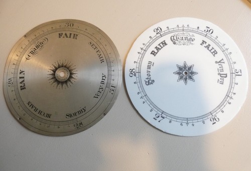 Antique barometer dials - dials-, 1