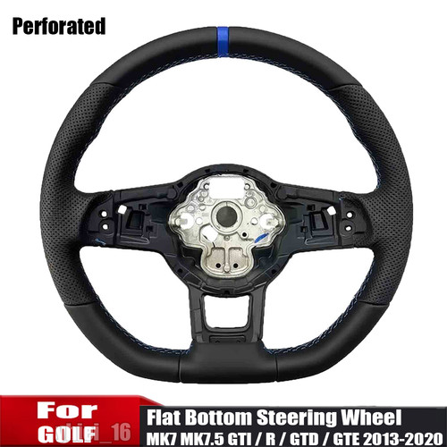 Flat bottom leather - flat, steering
