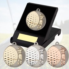 Golf Medal in Presentation