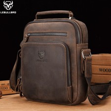 LEBULLBRO Mens Leather Sling
