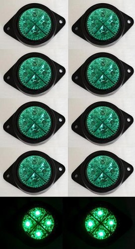 Pcs 12v led green - 12v,
