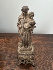 Antique metal statue - statue, saint