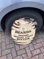 Rare Beards Sussex Brewery Beer Metal Enamel Advertising Sign