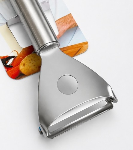 Stainless steel kitchen peeler - stainless,