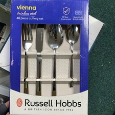 Russell Hobbs Vienna 48 Piece Cutlery Set 12 People Dishwasher Safe Tableware