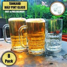 8-Pack Glass Half Pint