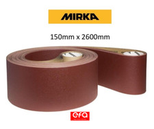 Mirka 150mm x 2600mm Abrasive Sanding Belts, Linisher, Pad Sander, Belt Sander