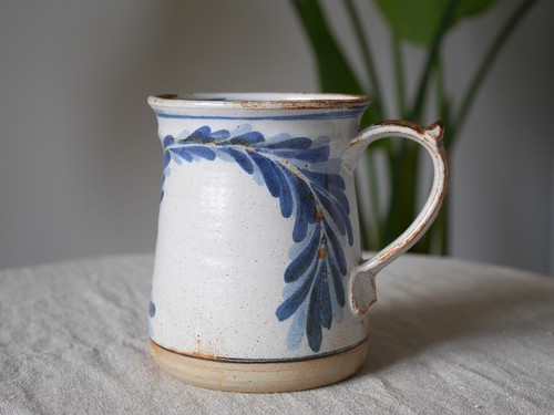 Studio pottery stoneware mug - pottery,