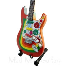 Miniature Guitar GEORGE HARRISON.  The Beatles with free stand. ROCKY