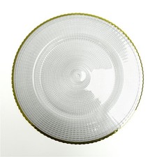 GLASS CHARGER PLATE GOLD