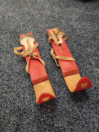 Childs antique wooden - childs, snow