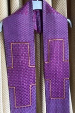 Superb purple Priest’s / Christian clergy stole very likely by Slabbinck