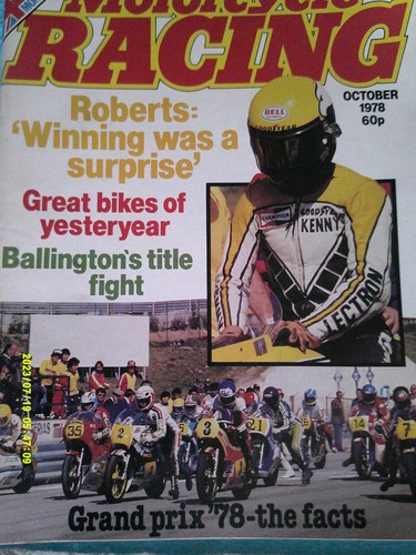 Motorcycle racing kenny - 10/78,