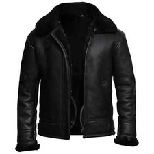 Men's Black Bomber Aviator B3