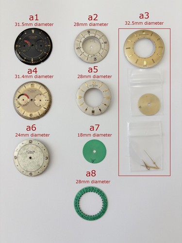 Vtg dials for jaeger lecoultre - dials,