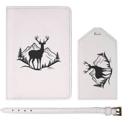 Deer with mountain passport - 'deer, mountain'