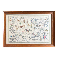 Antique American Embroidered