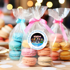 24 X Personalised Roblox Thank You Party Bag Sweet Cone Stickers