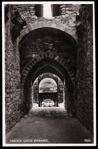 Harlech castle entrance - entrance, wales