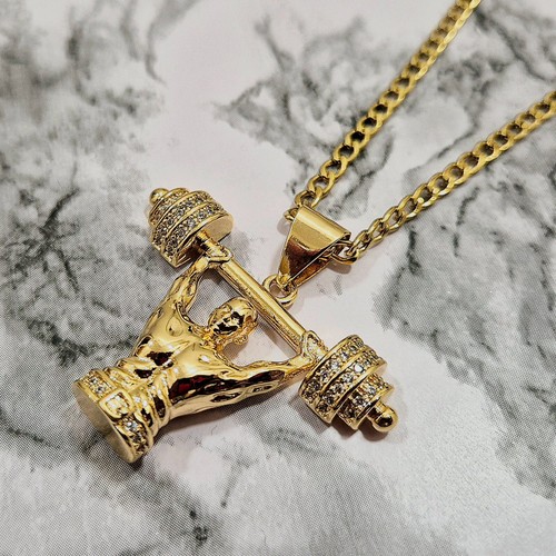 Mens gold weight - mens, curb