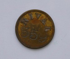 VINTAGE "RIVAL" BRASS TOKEN