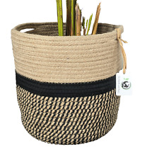 Cotton jute rope woven basket