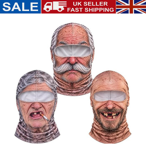 Old man ski mask - old, funny