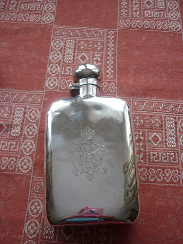 Solid silver victorian hip - victorian,