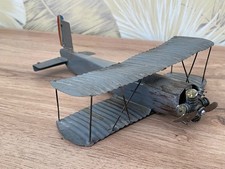 Biplane model vintage tinplate