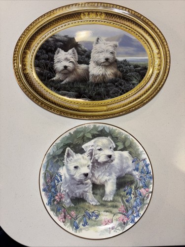 Decorative plates westie - plates,