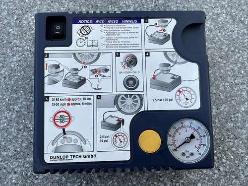 Dunlop 12v tyre pump - tyre,