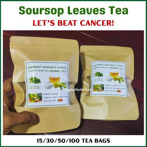 Soursop leaves herbal tea bags - leaves,
