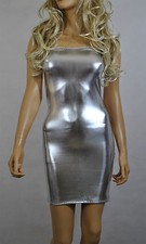 Silver Mini Dress Metallic