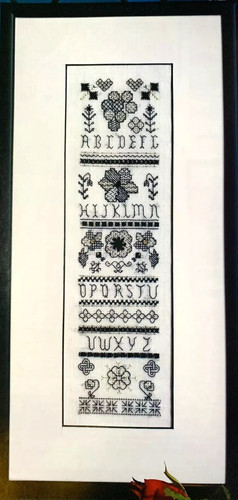 Blackwork hardanger cross - hardanger,