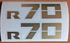 Bmw sticker gold - r,