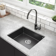 Single Bowl Undermount Black