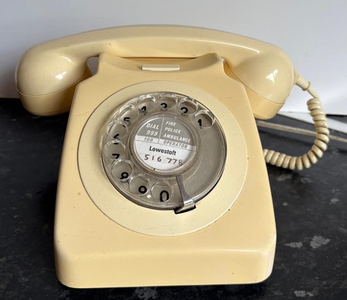Vintage telephone ivory - vintage,