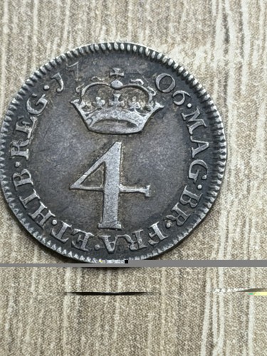 Anne fourpence maundy - 4d,,