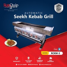 Seekh Kebab Conveyor Charcoal Grill ORIGINAL Automatic Rotating Grill RCKM-5 GAS