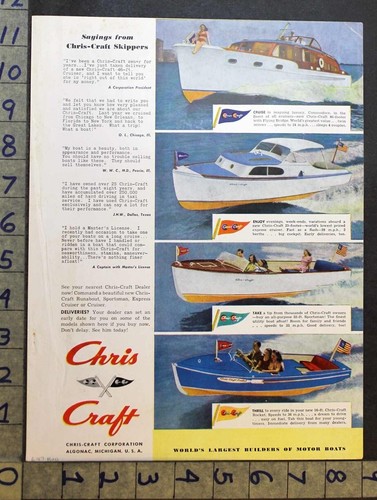 1947 chris craft motorboat - chris-craft,