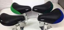 Onza Bicycle Mini Saddle, 23.4 mm post. All Plastic/ Dark Green / Light Grn Edge