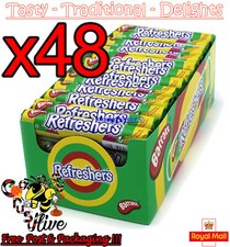 Full Box of 48 Barratt Refreshers  Fizzy Fruity Rolls (BEST BEFORE SEP 2025)