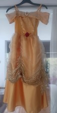 Disney Princess party pantomime Christmas Gold Belle dress for age 7-8 years